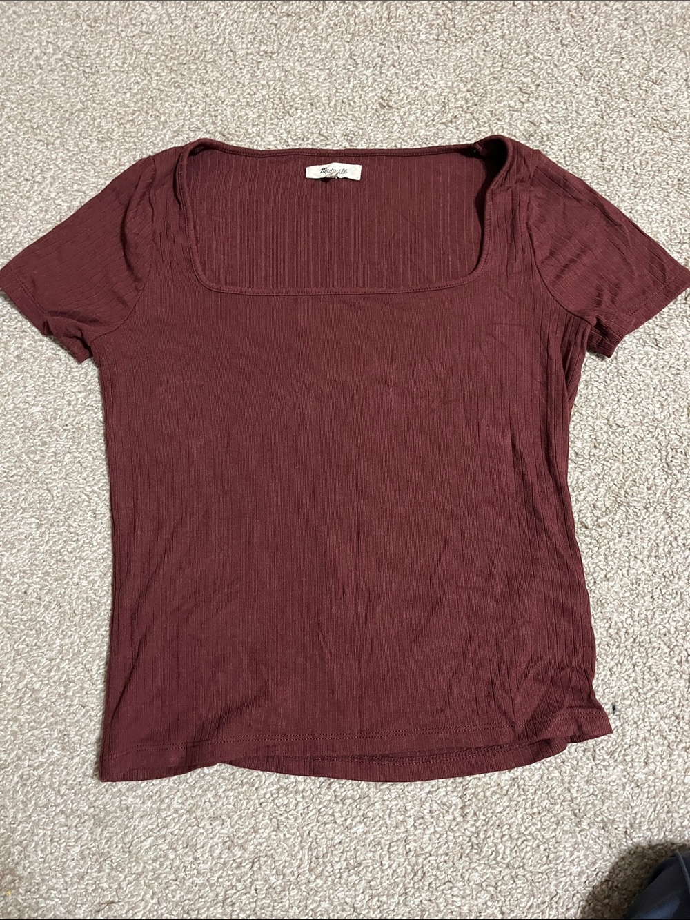 Madewell Square Neck Ribbed Top